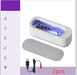 Ultrasonic Cleaner for Eyeglasses and Accessories White With Purple Light Charging 2PCS