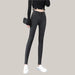 Women High Waist Slim Slimming Stretch Tights Grey