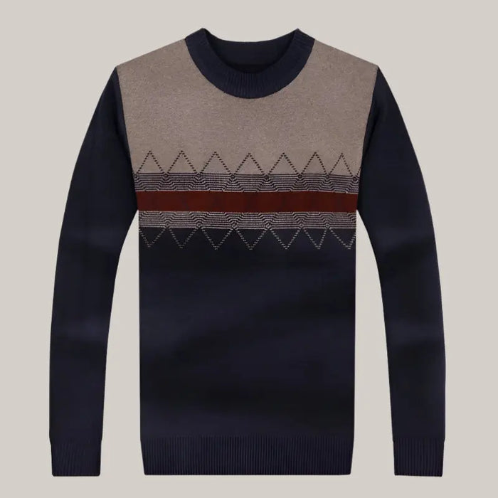 Dad Autumn And Winter Sweaters Brown
