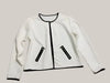 Plus Size Women Zipper Short Jacket