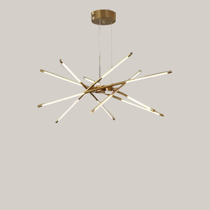 Nordic Multi-Head Iron LED Chandelier