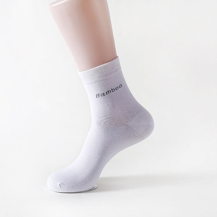 Solid Color Socks Men's