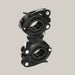 360° Bicycle Flashlight Mount – 6 Colors Black black