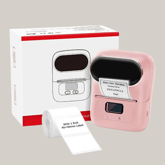 New Handheld Bar Code Printer M110 Pink USB