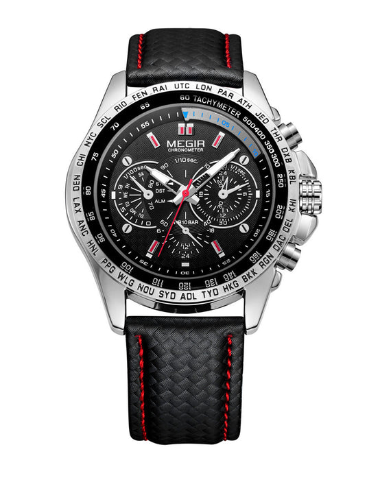 Fake Three-eyed Luminous Men's Watch