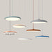 Scandinavian Aluminum Disc LED Chandelier Rose Gold
