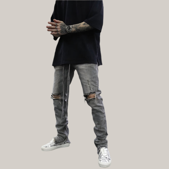 Zippered  Jeans