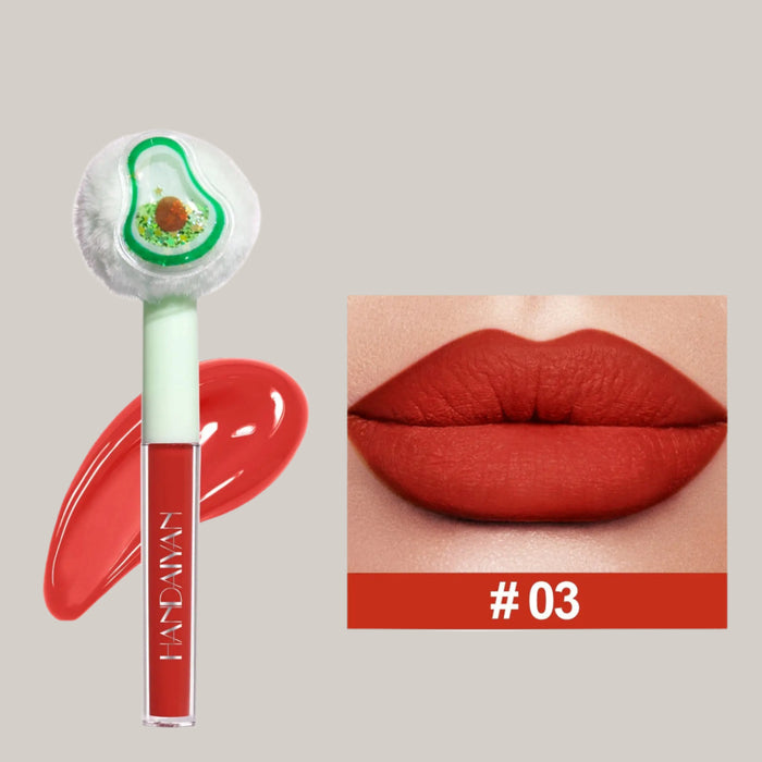 Fruit-Inspired Lip Gloss with Plush Applicator – 4 Shades 03 Colors