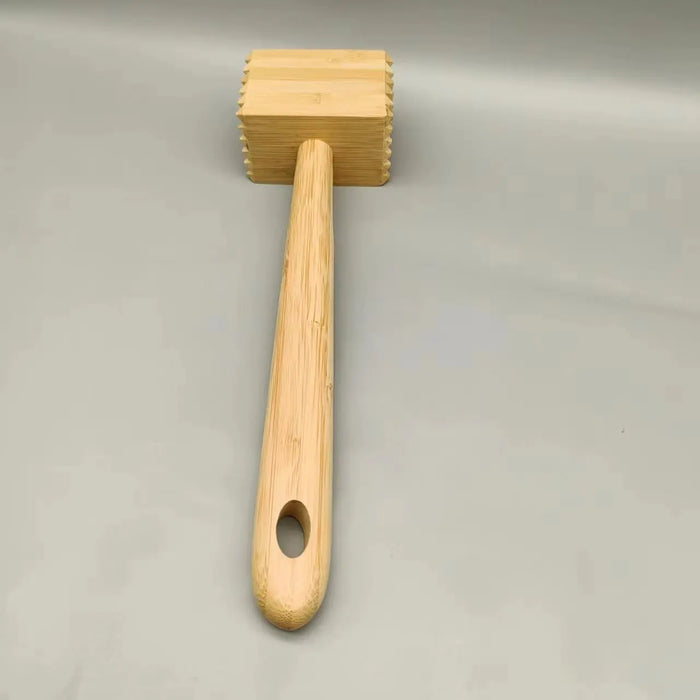 Bamboo Meat Tenderizer – 27 × 7 × 5 cm Original Bamboo Color 27x7x5cm
