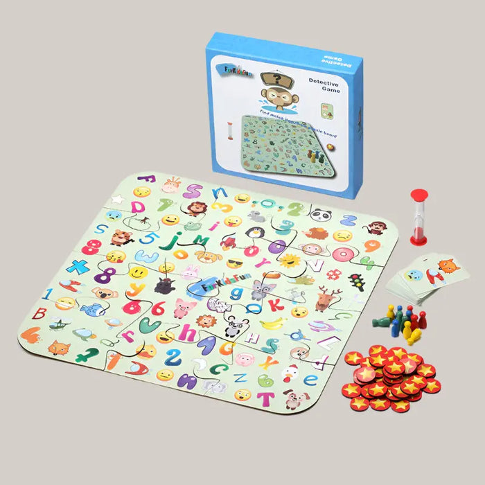 Find-the-Picture Wooden Puzzle Game – Ages 4 to 6 Square puzzle