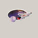 Spaceplane LED Ceiling Light for Children's Rooms, 49W 59cm 49W stepless dimming