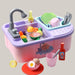 Dishwasher washing toys Pink Electric