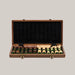 Foldable Solid Wood Chess and Checkers Set