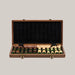 High-Quality Walnut Chess And Checkers Children's Solid Wood Folding Chess Box