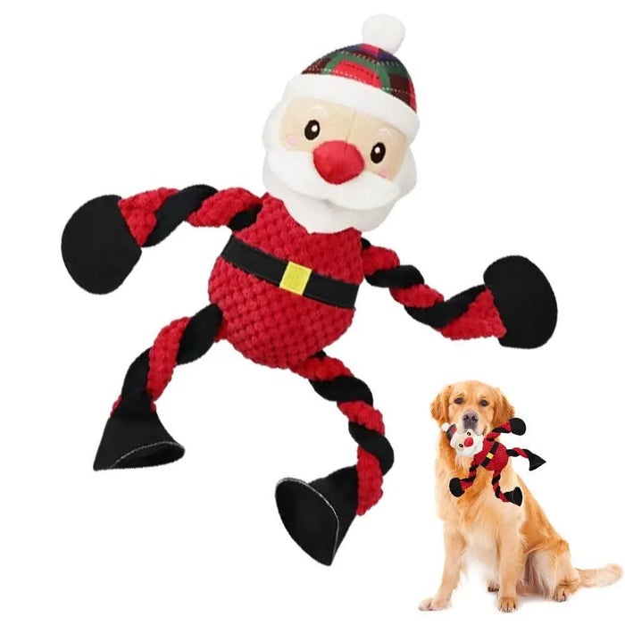 Interactive Christmas Dog Toy Black