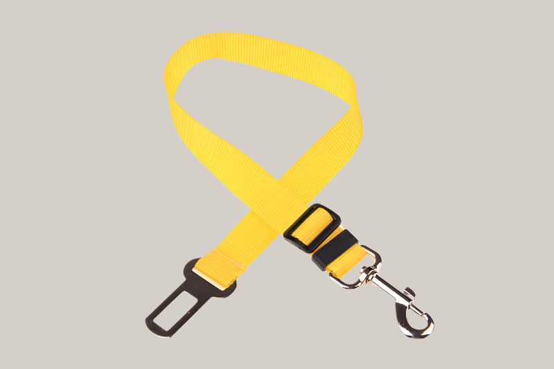 Adjustable Pet Seat Belt Restraint 70cm Yellow