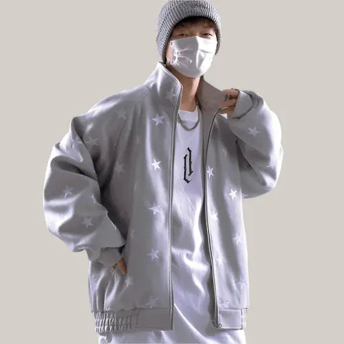 Autumn New Cardigans Star Hoodie Men