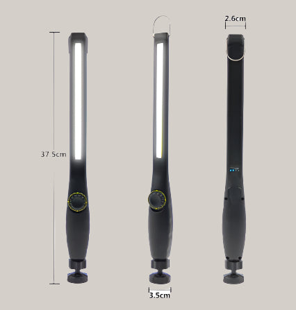 S580 Handheld Inspection Work Light Black 3PCS