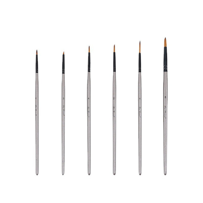 6 Pieces Suit Nylon Hair Brush Sketch Painting