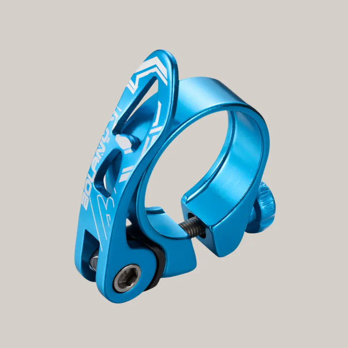 Bicycle Seatpost Clamp – 31.8/34.9 mm, 4 Colors Blue