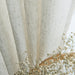 Japanese Linen Half Shade Curtain Light Beige W200XH260CM 4 Hook 2pcs