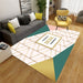 Geometric Abstract Machine-Washable Area Rug, 40 × 60 cm 7style 40x60