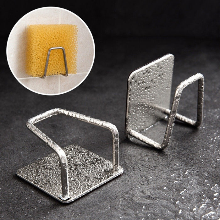Self-Adhesive 304 Stainless Steel Sink Sponge Holder