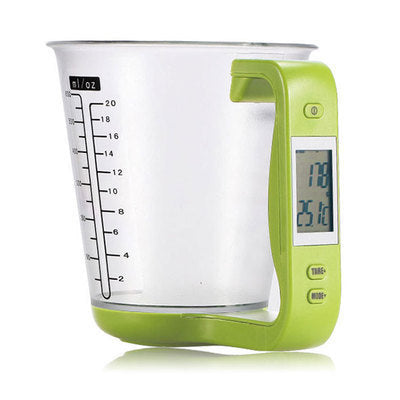 Battery-Powered Digital Measuring Cup Scale