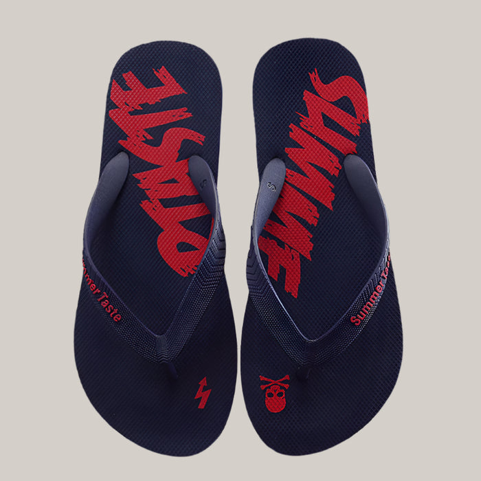 Men's Non-Slip Trendy Flip-Flops Dark Blue