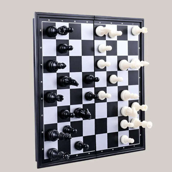 Three In One Magnetic Chess Checkers Backgammon