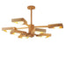 Nordic Solid Wood and Acrylic LED Chandelier