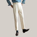 Straight Leg Casual Dress Pants Beige