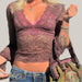 Fairy Vintage Lace Floral Crop Tops