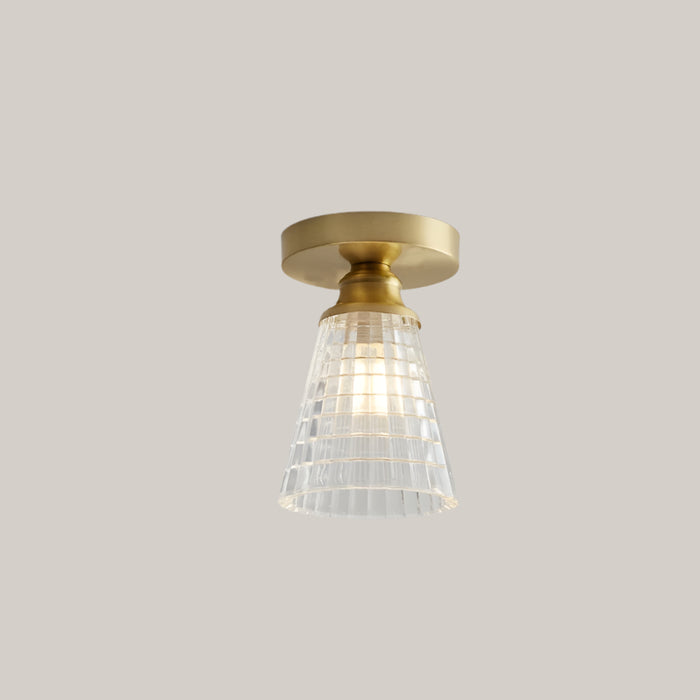 Iron and Glass E27 Entryway Lamp OA Style With Bulb