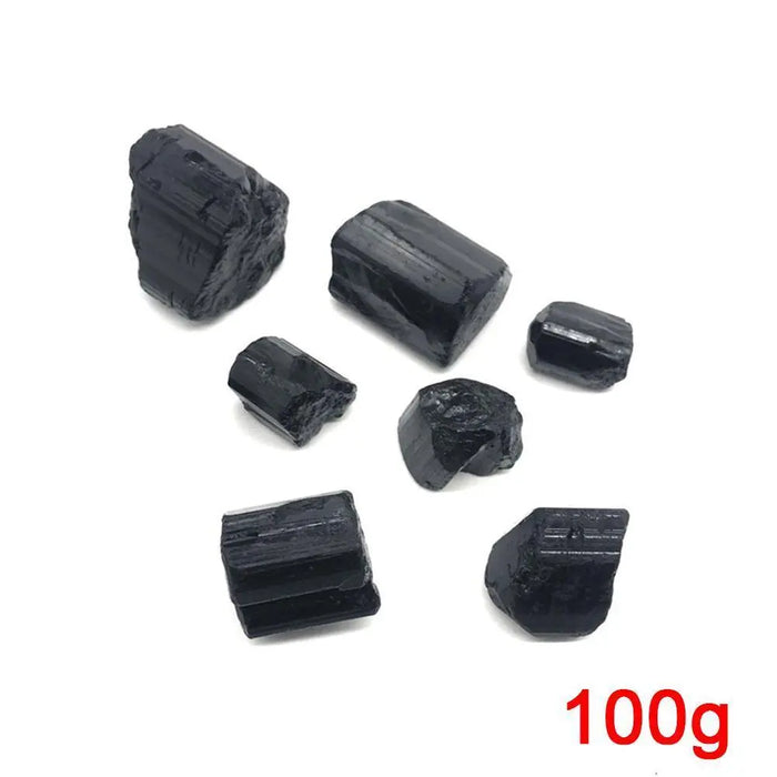 Black Obsidian Stone Pieces – 100 g, 2 to 3 cm Black stone