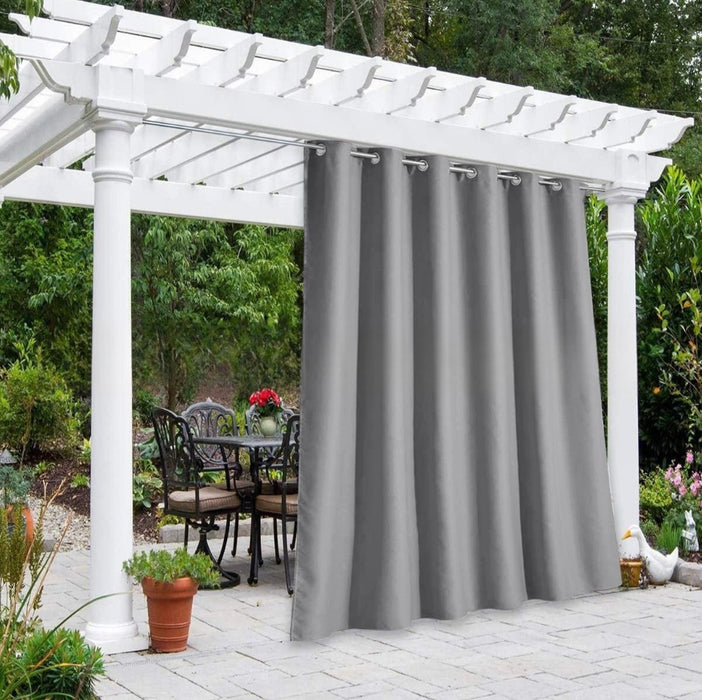 Solid Color Outdoor Waterproof And Sun Protection Curtain