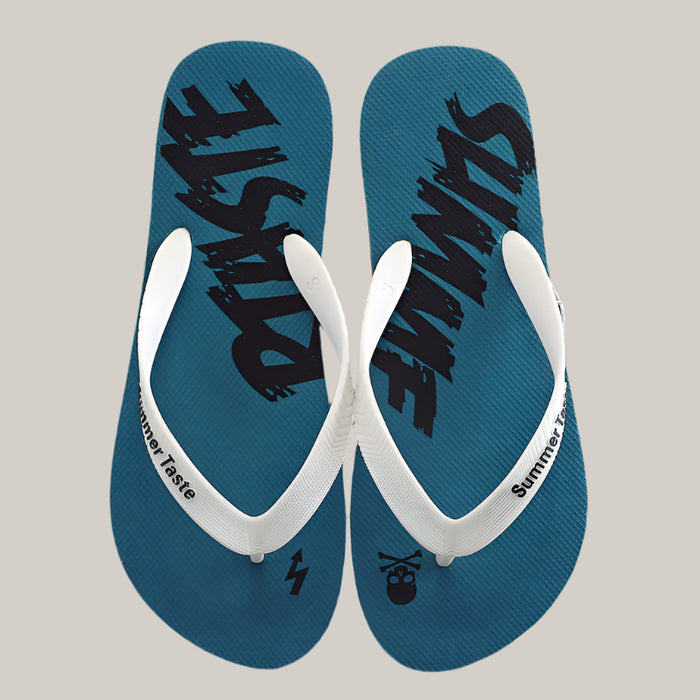 Men's Non-Slip Trendy Flip-Flops Lake Green