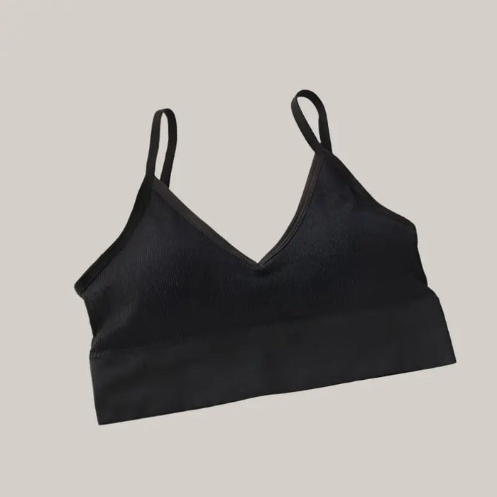 Seamless Underwear Female Crop Tops Black
