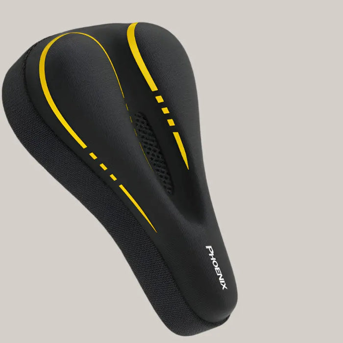 Mountain Bike Saddle – 2 Cushion Styles, 2 Colors Black and yellow Comfortable memory foam