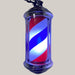 40 cm Wall-Mounted Rotating Barber Pole Light