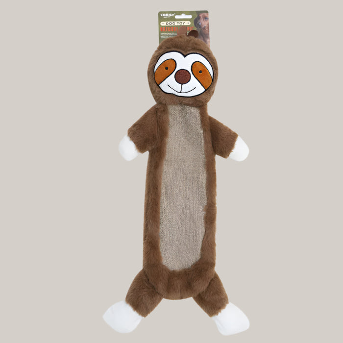 Stuffing-Free Crinkle Dog Toy Sloth