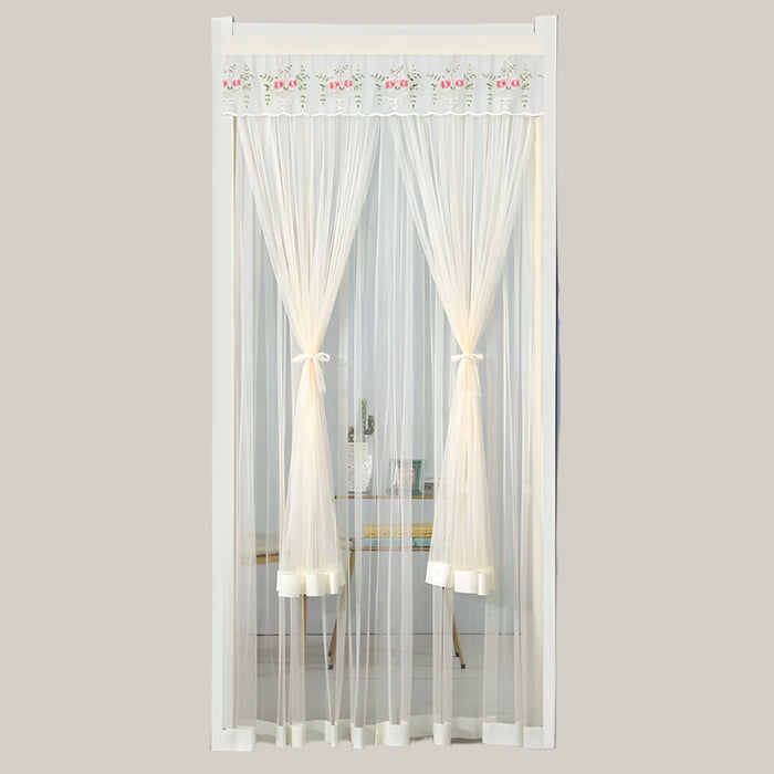 Hook-and-Loop Polyester Mosquito Door Curtain Turnbuckle Rice
