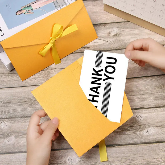 50-Pack Thank You Cards – 9 × 5.4 cm, 4 Designs