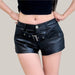 Fashion Women's Black Super Short Shorts