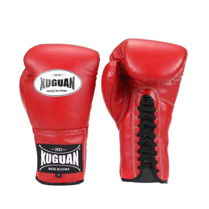 Boxing Gloves – 6–14 oz, 7 Colors Red String