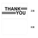 Gift Packaging 50 SheetsPack Simple Black Thank You Cards
