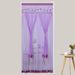 Hook-and-Loop Polyester Mosquito Door Curtain Dandelion Purple
