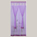 Hook-and-Loop Polyester Mosquito Door Curtain Orchid Purple