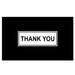Gift Packaging 50 SheetsPack Simple Black Thank You Cards K 155 Style 50 Pieces
