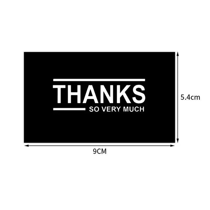 50-Pack Thank You Cards – 9 × 5.4 cm, 4 Designs